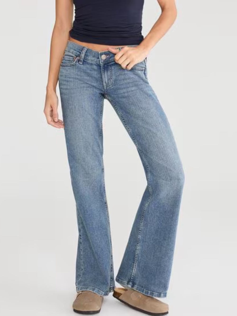 Super Low-Rise Flare Jean Super Low-Rise Flare Jean Create an iconic Y2K-inspir